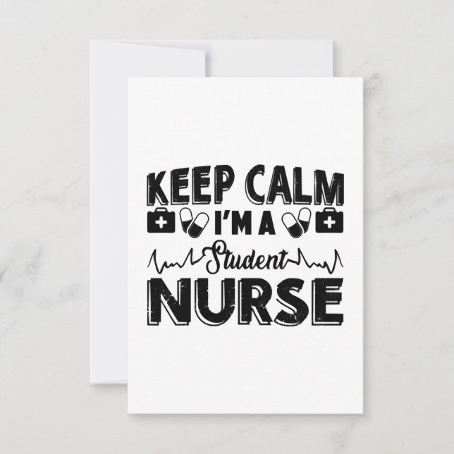 I'm A Student Nurse Thank You Card (Front)