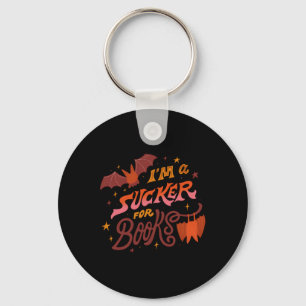 I'm A Sucker For Books Halloween Key Ring