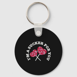 Im A Sucker For You Funny Valentines Pun Matching Key Ring
