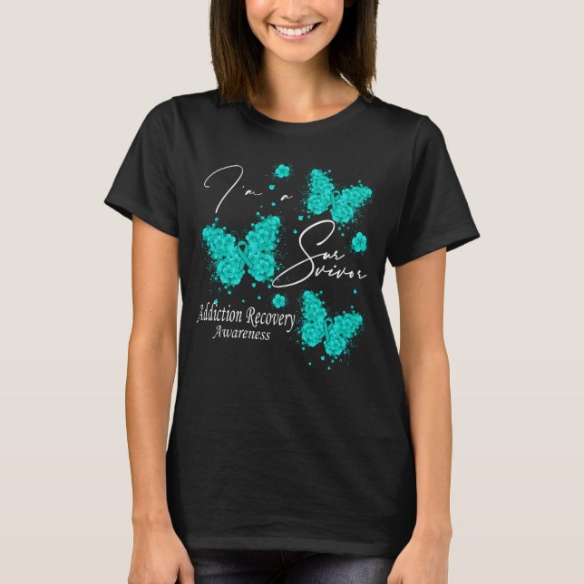 I'm A Survivor Addiction Recovery Awareness Butter T-Shirt (Front)