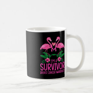 I'm A Survivor Breast Cancer Awareness Flamingo  Coffee Mug