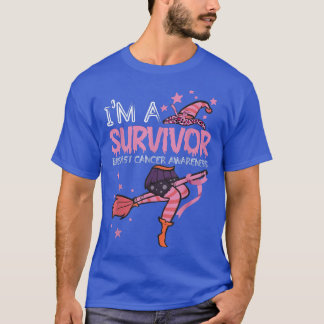 I'm A Survivor Breast Cancer Awareness Witch Hallo T-Shirt