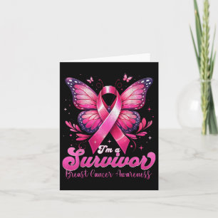 Im A Survivor Breast Cancer Awareness Women _2 Card