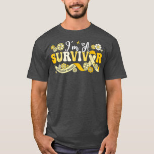 I'm A Survivor Childhood Cancer Awareness Support T-Shirt