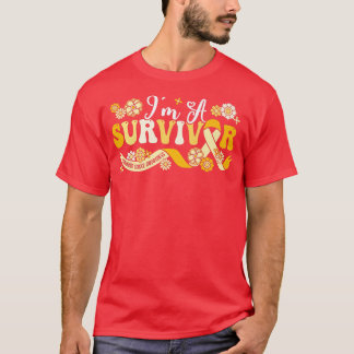 I'm A Survivor Childhood Cancer Awareness Support  T-Shirt