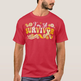 I'm A Survivor Childhood Cancer Awareness Support  T-Shirt