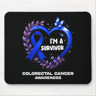 Im A Survivor Colourectal Cancer Awareness Mouse Mat