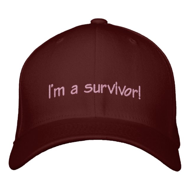 I'm a survivor! embroidered hat (Front)