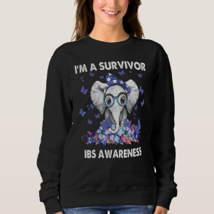 Im A Survivor Irritable Bowel Syndrome Awareness Sweatshirt