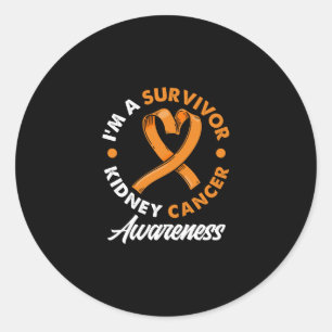 I'm A Survivor Kidney Cancer Survivor Classic Round Sticker
