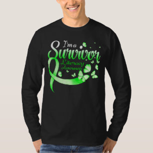 I'm A Survivor Literacy Awareness Butterfly Ribbon T-Shirt