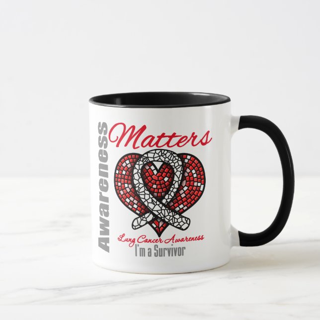 I'm A Survivor - Lung Cancer Awareness Matters Mug (Right)