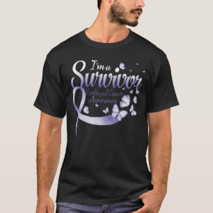 I'm A Survivor Oesophageal Cancer Awareness Butter T-Shirt