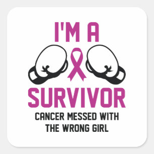 I'm A Survivor Square Sticker