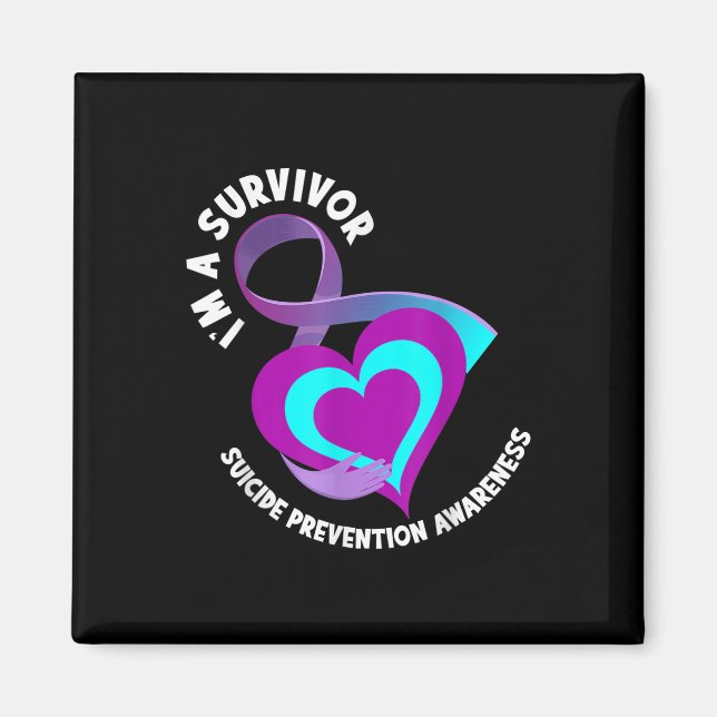 Im A Survivor Support Suicide Prevention Awareness Magnet (Front)
