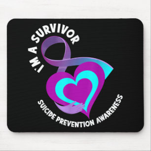 Im A Survivor Support Suicide Prevention Awareness Mouse Mat