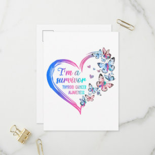 I'm A Survivor Thyroid Cancer Awareness Invitation Postcard