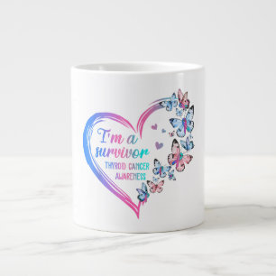 I'm A Survivor Thyroid Cancer Awareness Large Coffee Mug