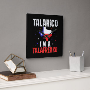 I'm A Talafreako James Talarico 2026 Texas Square Wall Clock