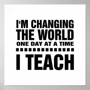 I'm a Teacher.  Quote   Typography Art Poster
