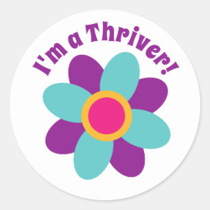 I'm a Thriver! Classic Round Sticker