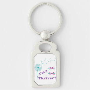 I'm a Thriver! dandelion Key Ring