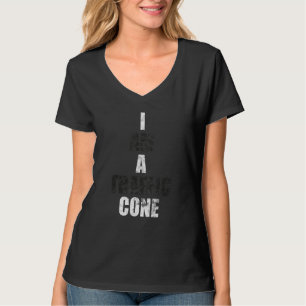 I'm A Traffic Cone Halloween Costume Distressed T-Shirt