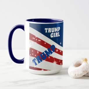 I'm A Trump Girl American Flag Mug