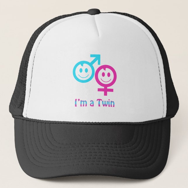 I'm a twin trucker hat (Front)