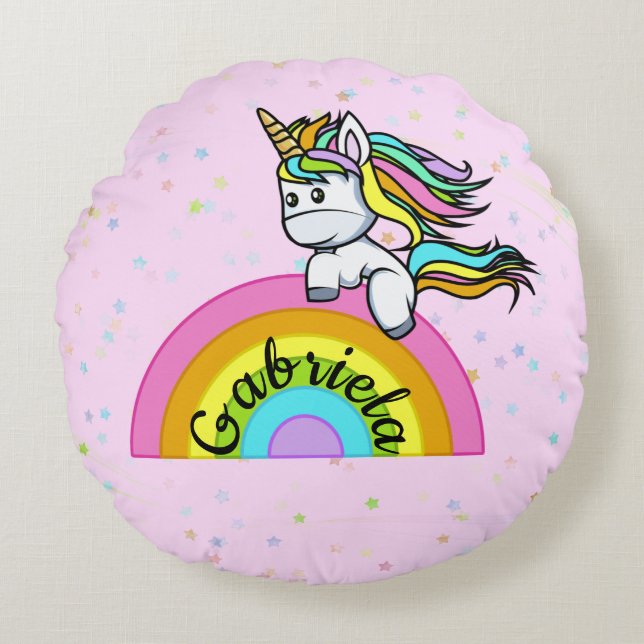 I'm a unicorn - round cushion (Front)