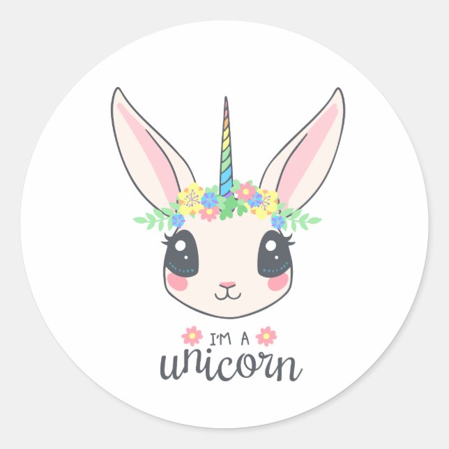 I'm a unicorn sticker (Front)