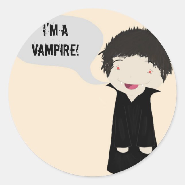 I'm a vampire! - sticker (Front)