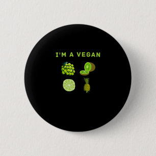 I'm a Vegan-food World Vegetarian Day 6 Cm Round Badge