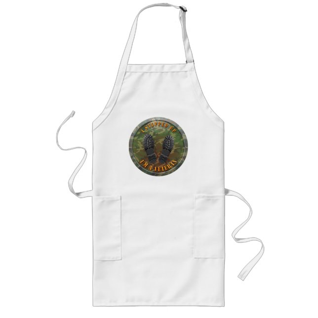 I'm A Veteran Long Apron (Front)