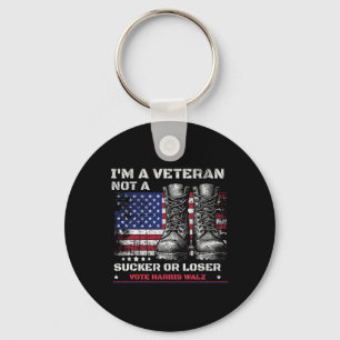 I'm A Veteran Not A Sucker Or A Loser Harris W 202 Key Ring