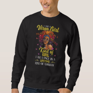 I'm A Virgo Girl Black Women Virgo Leo Birthday Sweatshirt