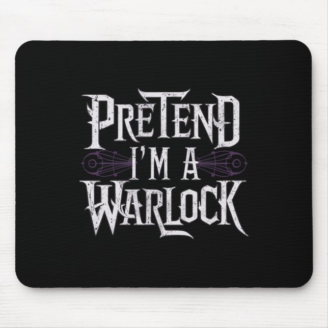 I'm A Warlock  Mouse Mat (Front)