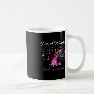 I'm A Warrior Breast Cancer Awareness Gnomes Pink Coffee Mug