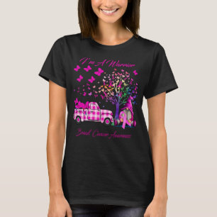 I'm A Warrior Breast Cancer  tree Butterfly T-Shirt