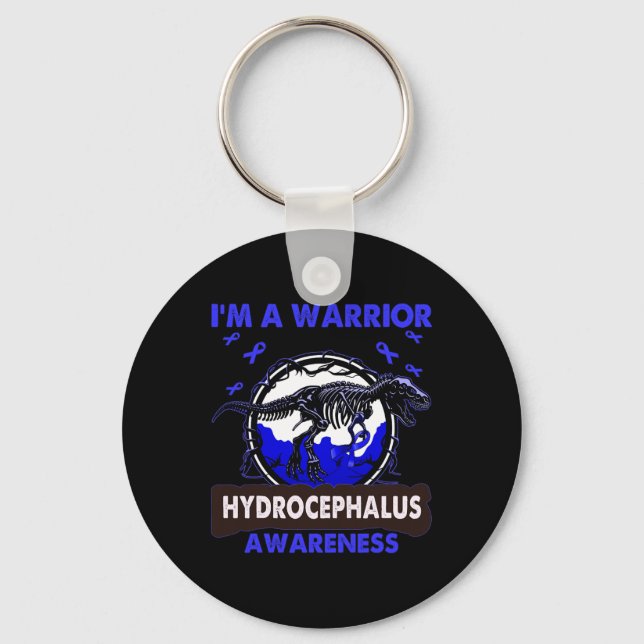 I'm A Warrior Hydrocephalus Awareness  Key Ring (Front)