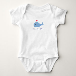 I'm a whale of fun! baby bodysuit