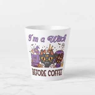 I'm A Witch Before Coffee - Coffee Lover Latte Mug