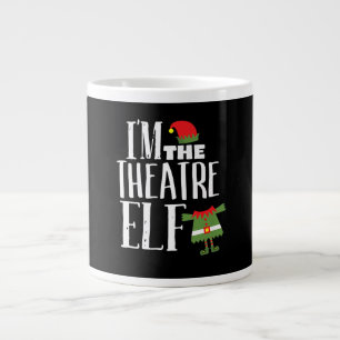 Im Actres Elf Matching Acting Crew Fun Christmas Large Coffee Mug