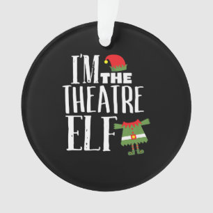 Im Actres Elf Matching Acting Crew Fun Christmas Ornament