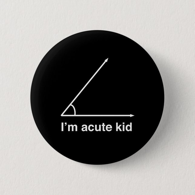 I'm Acute Kid 6 Cm Round Badge (Front)