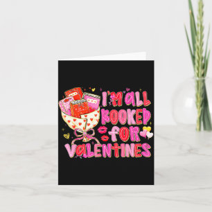 I'm All Booked For Valentines Day Book Lovers Teac Card