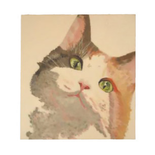 I'm All Ears: Calico Cat Portrait Notepad