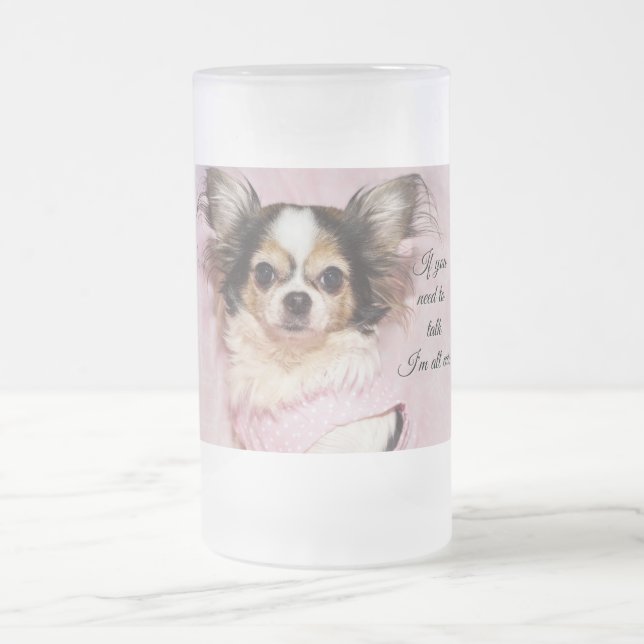 I'm All Ears Frosted Glass Beer Mug (Center)