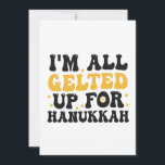 I'm all Gelted Up For Hanukkah Funny Gelt Chanukah Invitation<br><div class="desc">hanukkah, jewish, chanukah, menorah, dreidel, gift, birthday, holiday, gelt</div>