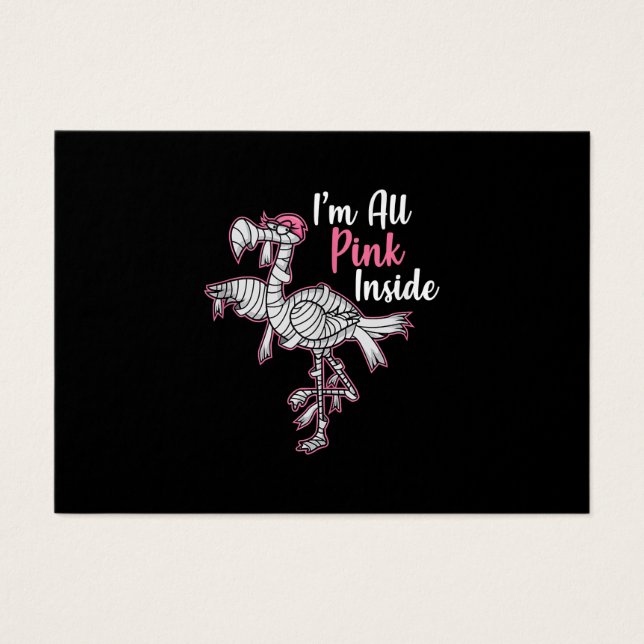 Im All Pink Inside Funny Halloween Flamingo Gift (Front)